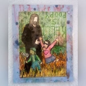 🎨Keanu Reeves Watercolor Painting Art🖼